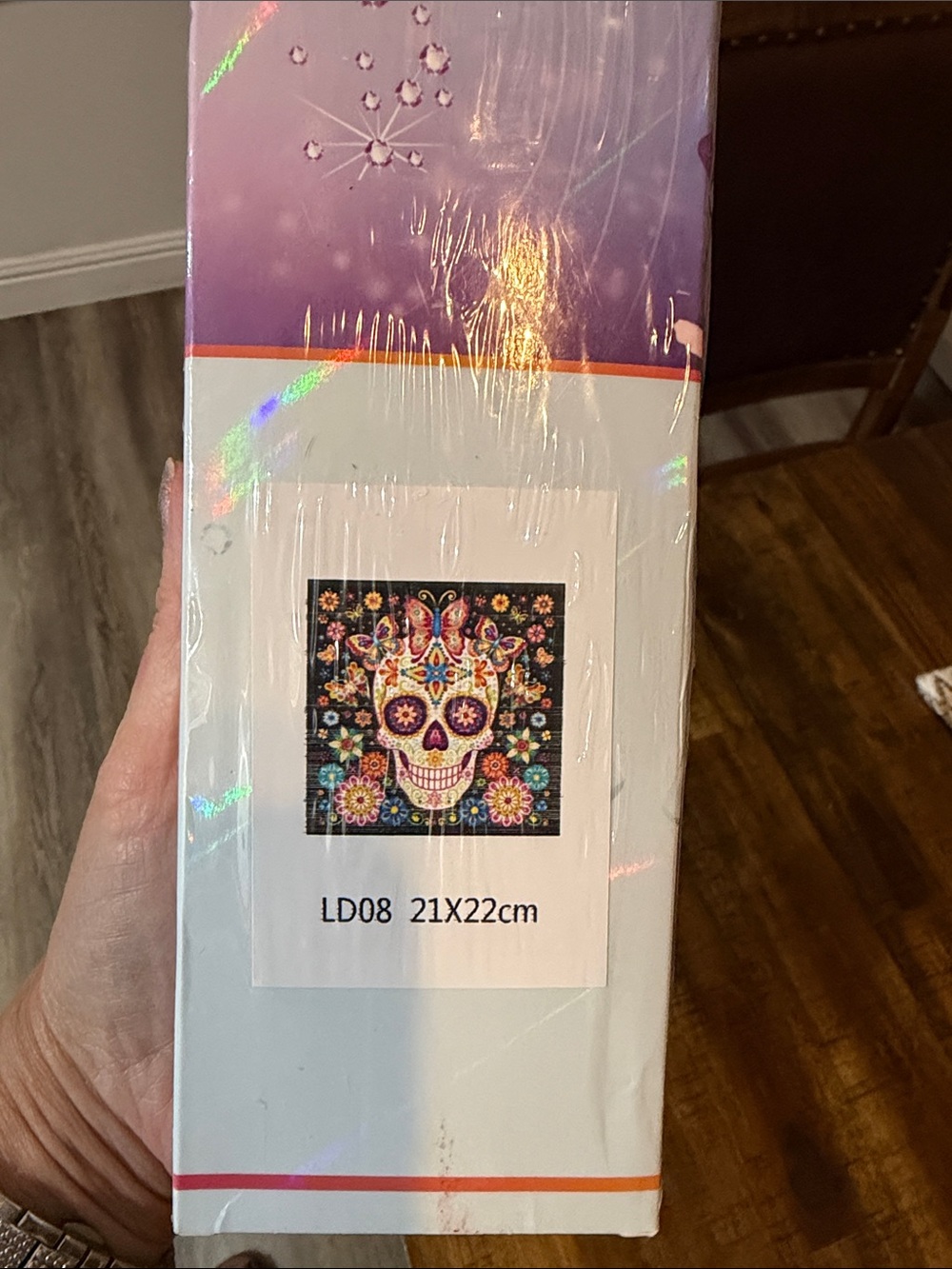 Colorful Sugar Skull Diamond Art Kit - 21x22cm